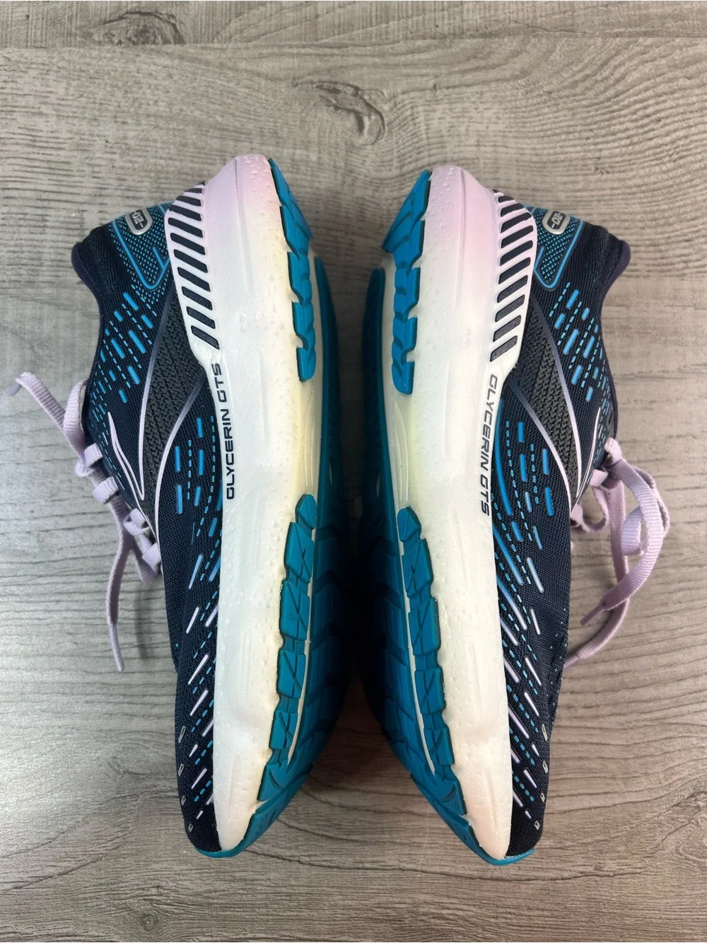 Brooks Glycerin GTS 20 Women’s Size 7 B Navy/Lilac Running Shoes Sneaker